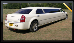 White Chrysler Limousine